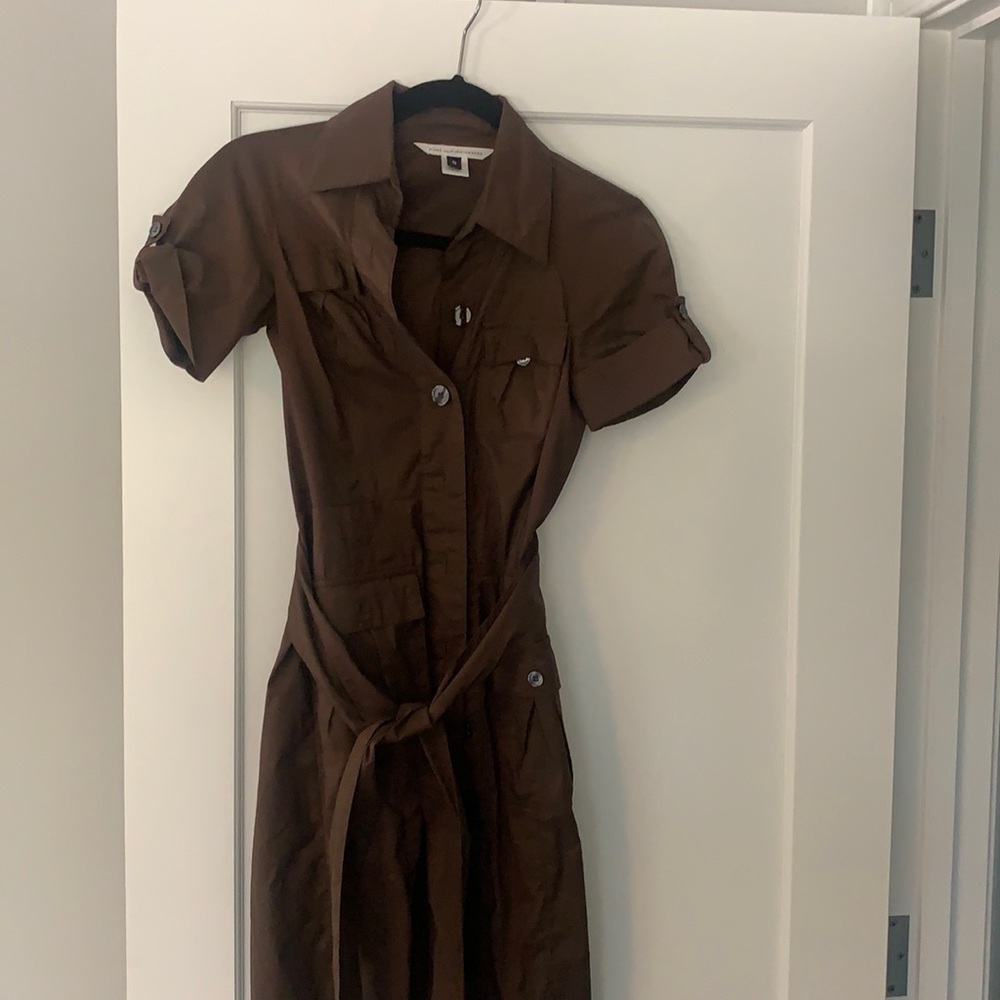 Diane von Furstenberg Brown Dress